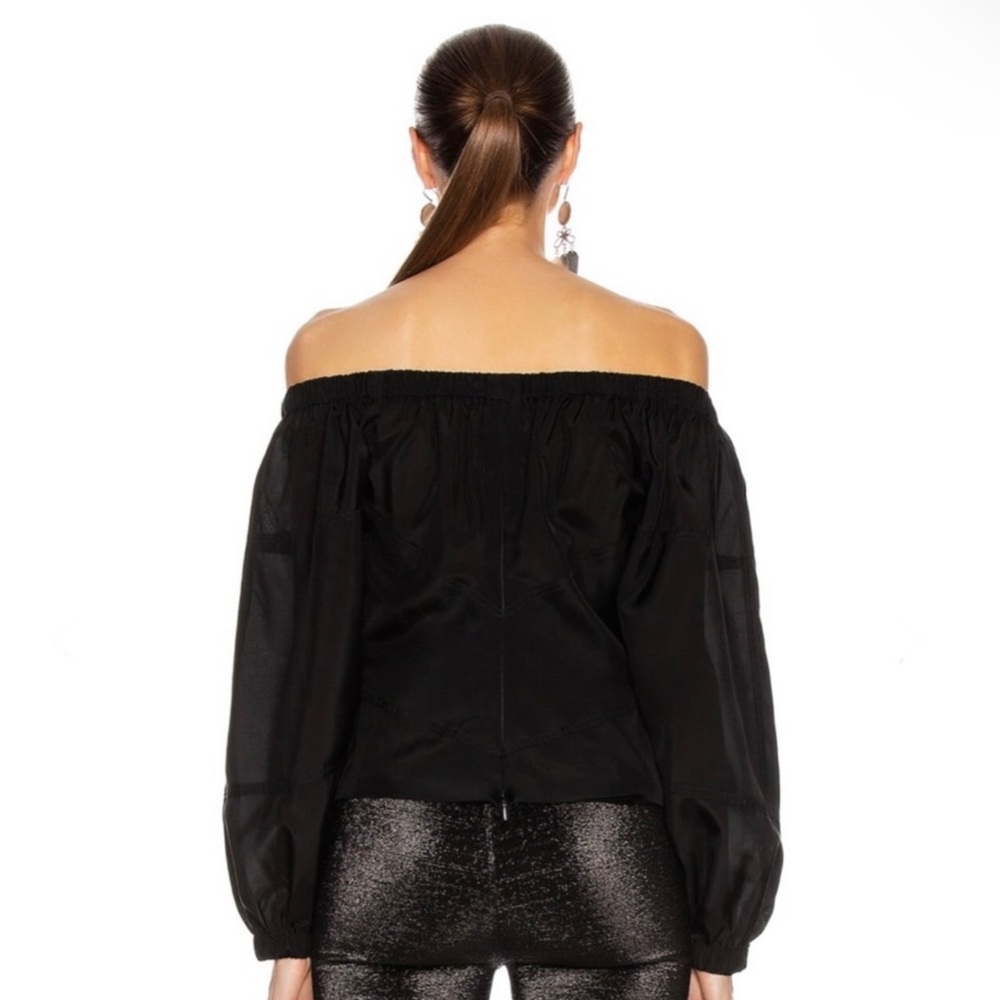 NEW RTA REVOLVE BLACK OFF-THE-SHOULDER TOP - Picture 6 of 9